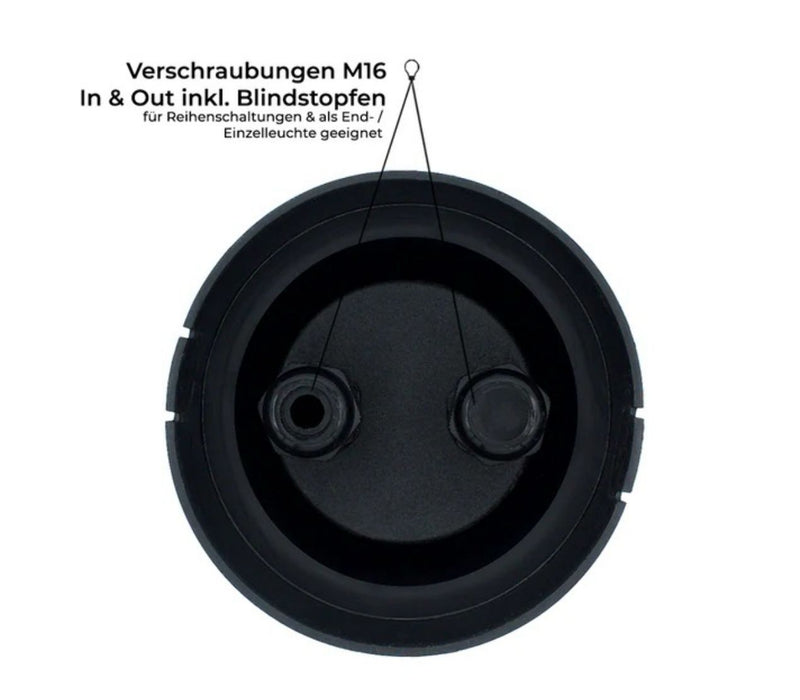 Flacher, eckiger Bodeneinbaustrahler IP67, Edelstahl gebürstet, inkl. 5W LED-Modul, 230V, 120° Abstrahlwinkel.