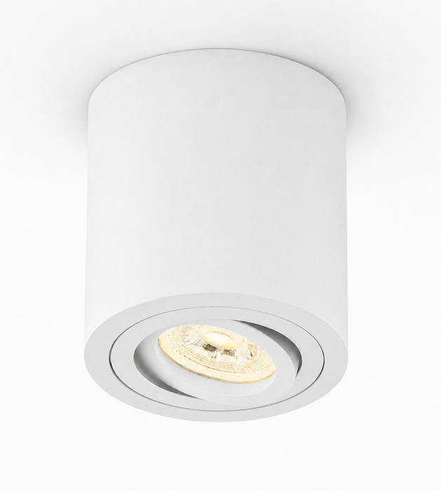 LED Aufbaustrahler Rund Weiß – 230V – inkl. 5W GU10 LED