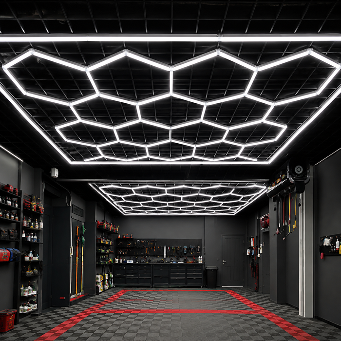 LED Hexagon Deckenbeleuchtung 654W | 6500K Kaltweiß